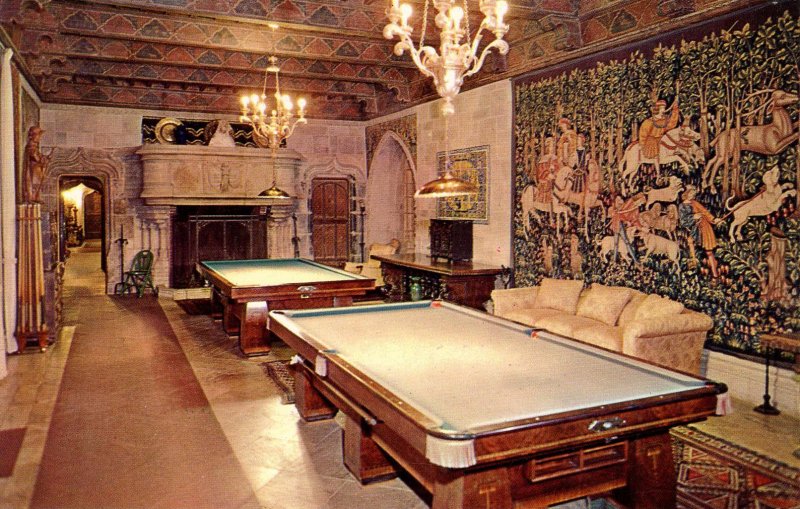 CA - San Simeon. Hearst Estate, Billiard Room