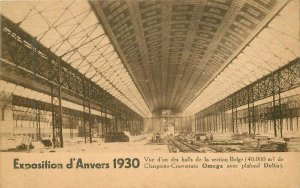 Belgium 1930s Exposition Anvers Hall Interior Postcard 22-4848