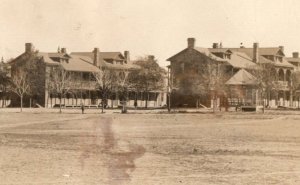 C.1910 RPPC 9th Co. Barracks Fort Logan, CO Postcard F168