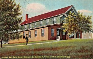 CATSKILL NY~BROWN'S STATION-SITE OF NEW YORK CITY WATER SUPPLY 1910s POSTCARD