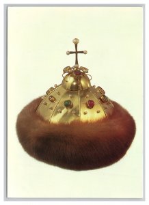 Treasures Of The Czars Postcard Continental View Cap Of Monomach Second Order