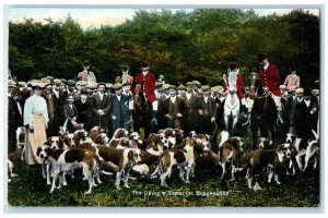 c1910 Owners of The Devon Somerset Staghounds England Antique Postcard