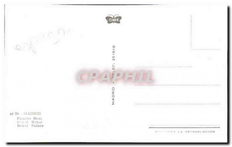Old Postcard Real Madrid Paincto