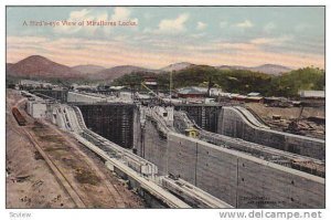 A Bird's Eye View Of Miraflores Locks, Panama, PU-1915