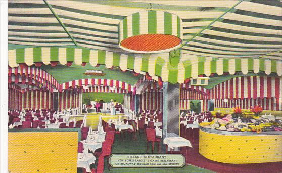 New York City Iceland Restaurant New York's Largest Theatre Restaurant 1948