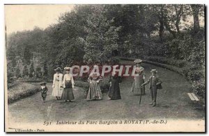 Royat - Interior of Bargoin Park - Old Postcard