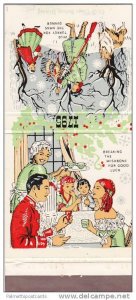 MATCHBOOK ADV: Seasons Greetings, Dutchess Bank & Trust, Christmas Scenes, Br...