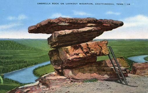 TN - Chattanooga, Umbrella Rock on Lookout Mountain