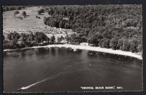 Ontario MADOC Aerial View Crystal Beach - RPPC Real Photo Post Card