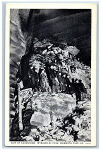 Mammoth Cave Kentucky Postcard Exit Corkscrew Interior Cave 1940 Vintage Antique