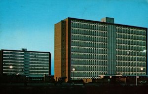 USA Dormitories At Night Angelo State University San Antonio Texas Chrome 08.76