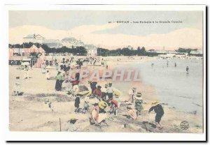 Royan Old Postcard children has great Conche