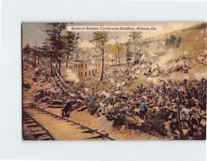 Postcard Battle of Atlanta Cyclorama Building Atlanta Georgia USA