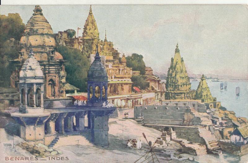 India Benares early postcard