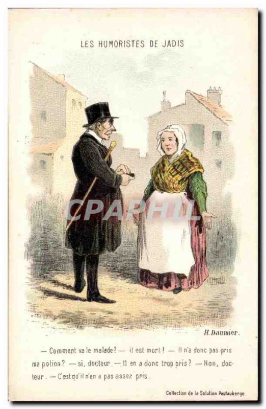 Old Postcard The humourists of formerly Daumier How is the patient Illustrato...