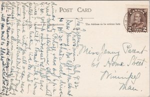 Portage La Prairie MB Training School 2 cent King George V Stamp Postcard H29