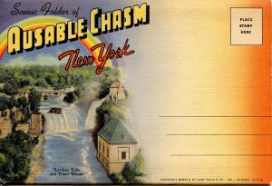 Folder - NY, Ausable Chasm.   18 Views + Narrative