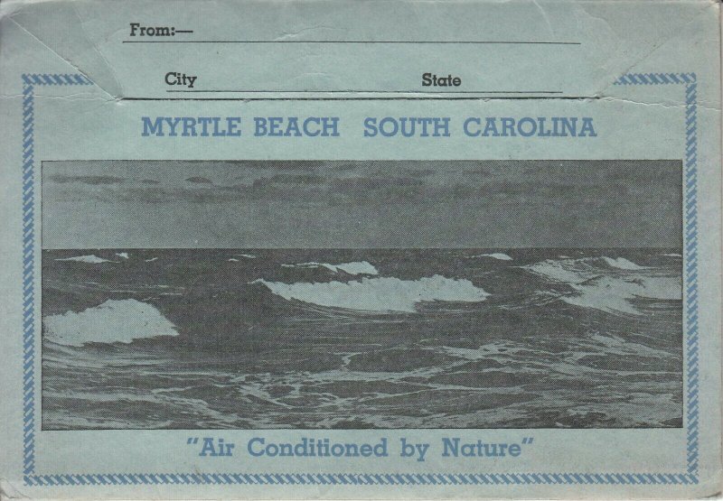 Pictorial folder ( 16 leporello views inside ) Myrtle Beach South California