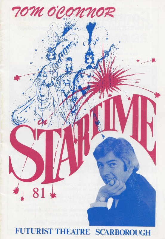 Tom O Connor Startime in Scarborough Yorkshire 1981 Theatre Programme