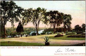 Postcard PARK SCENE Paterson New Jersey NJ AN3557