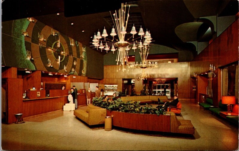 Postcard Lobby of the Cosmopolitan Western Hotel in Denver, Colorado