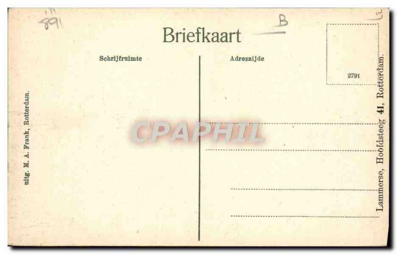 Old Postcard Maasgezicht Rotterdam Charter