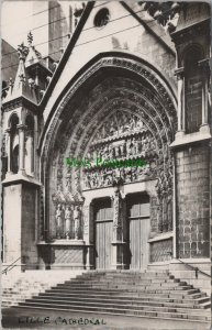 France Postcard-Lille-Cathedrale N.D De La Treille Portail Saint-Eubert RS29169