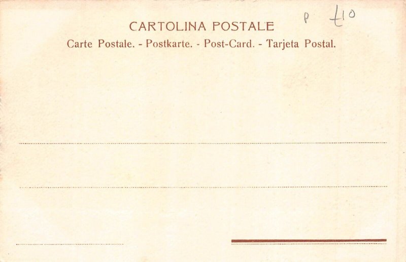 Italy Abruzzi e Molise Aquila Aurlanetto Coat of Arms Art Nouveau Litho postcard