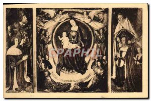 Old Postcard Moulins The Triptych of the Master of Moulins sacristy of the ca...