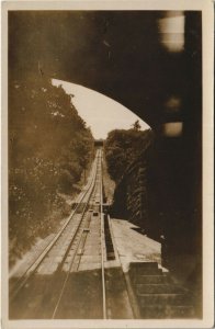 PC CHINA, HONGKONG, THE PEAK TRAMWAY, Vintage REAL PHOTO Postcard (b33649)