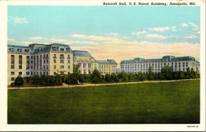 Bancroft Hall US Naval Academy Annapolis Maryland Postcard WB UNP Geo J Davis