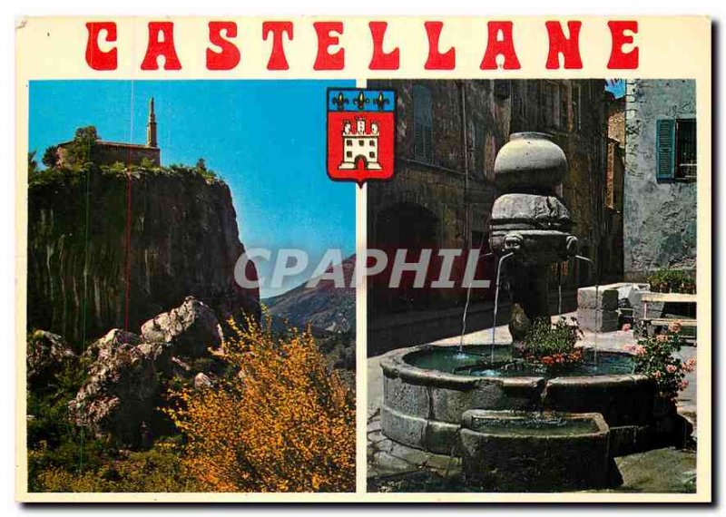 Postcard Modern Castellane Alpes de Haute Provence historic Cite on Napoleon ...