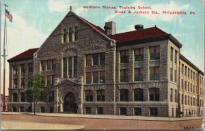 Southern Manual Training School Philadelphia Pennsylvania Vintage Postcard C056