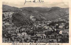 Oppenau Germany Birdseye View Scenic Village Antique Postcard K17231