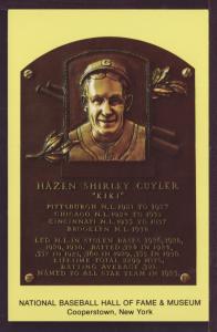 Hazen Shirley Cuyler Baseball Hall Fame Post Card 3286