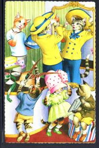 Dressed Cats at the Hat Shop.Mainzer