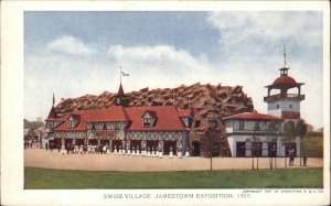 1907 Jamestown Exposition Virginia VA Swiss Village Vintage Postcard