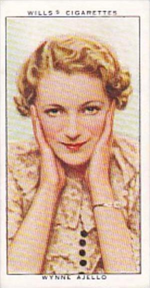 Wills Cigarette Card Radio Celebrities No 41 Wynne Ajello