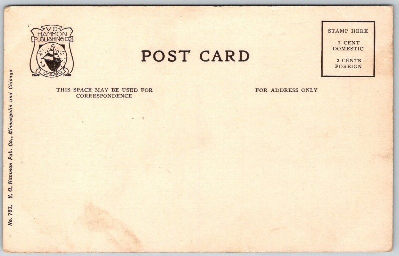 St. Paul Minnesota c1910 Postcard Gates Ajar Como Park Floral Steps