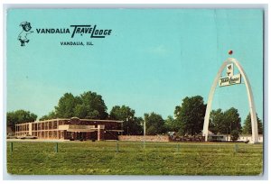 c1960's Vandalia Travel Lodge Vandalia Illinois IL Unposted Vintage Postcard 