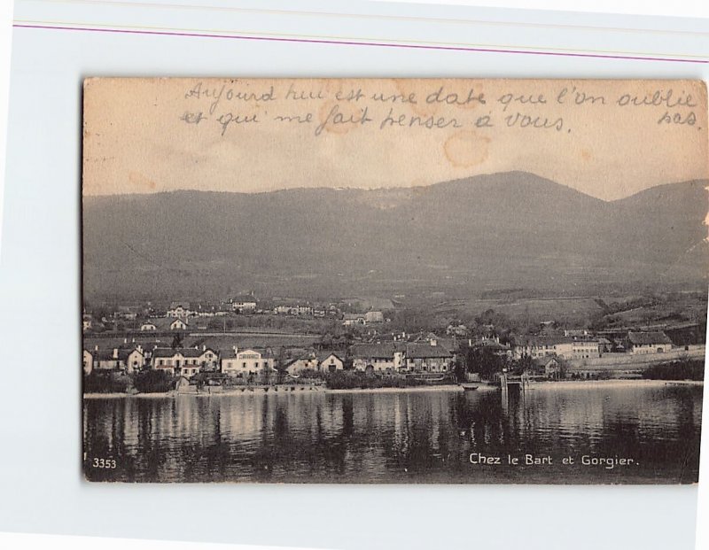 Postcard Chez le Bart et Gorgier, La Grande Béroche, Switzerland