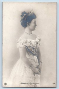 Postcard Queen of the Netherlands Royalty c1910 Unposted Antique RPPC Photo