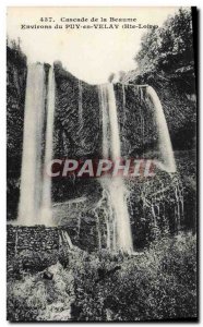 Old Postcard Cascade Beaume Surroundings Puy en Velay