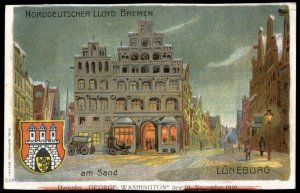 Germany 1910 Norddeutscher Lloyd Bremen Dampfer Steamer George Washington G80402