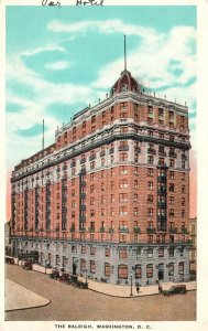 Vintage Postcard 1932 Raleigh Fireproof Hotel Convenient To All Washington D.C.