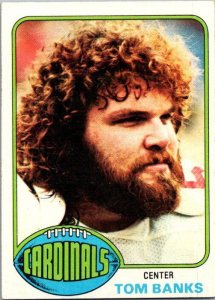 1976 Topps Football Card Tom Banks St Louis Cardinals sk4306