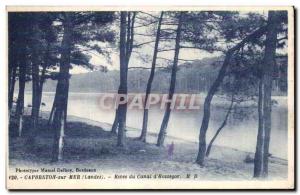 Capbreton Sea - Shores of the Canal of Hossegor - Old Postcard