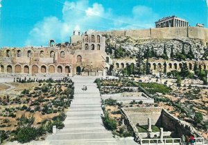 Postcard Greece Athens Odeon of Herodes Atticus