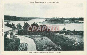 Old Postcard The Banks of the Rance Emerald Coast View taken of the Pines