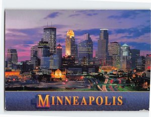 Postcard Beautiful View of Minneapolis Minnesota USA